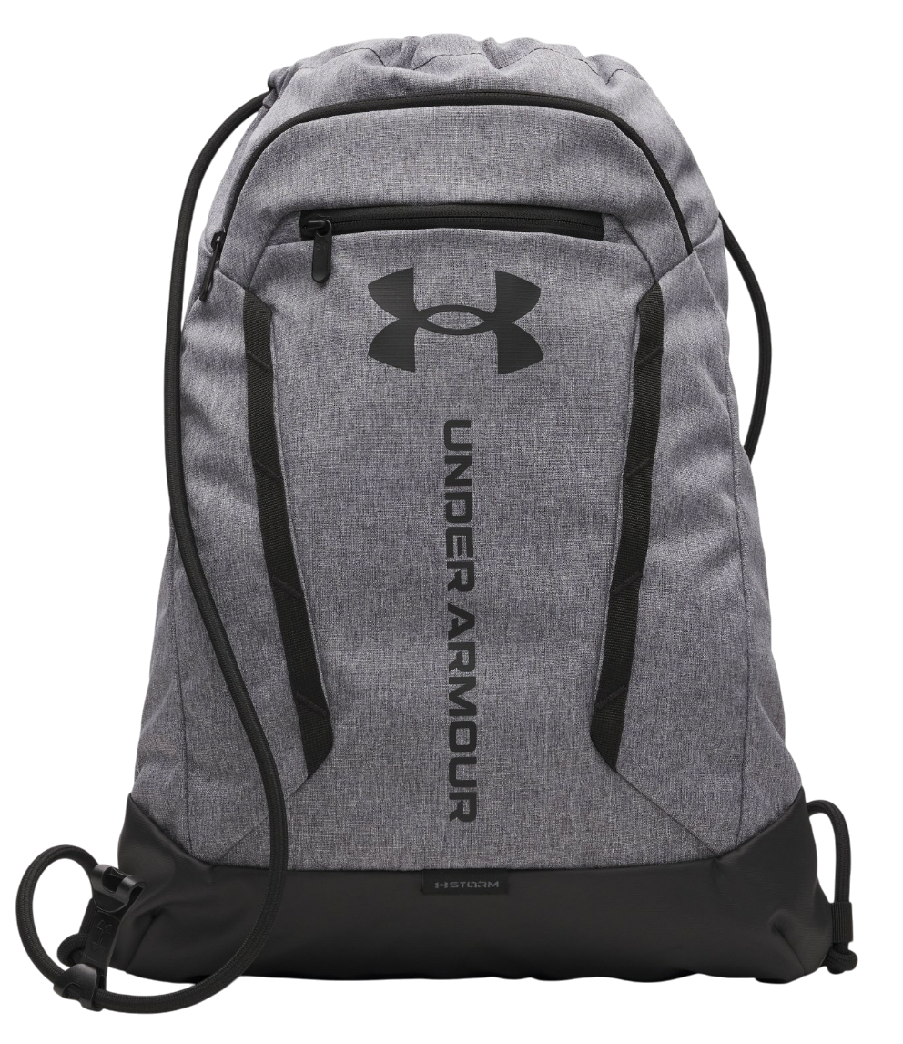 Рюкзак Under Armour Hustle Sackpack with UA Storm Technology and Front Zip Pocket Сірий | 6000519-025, 0