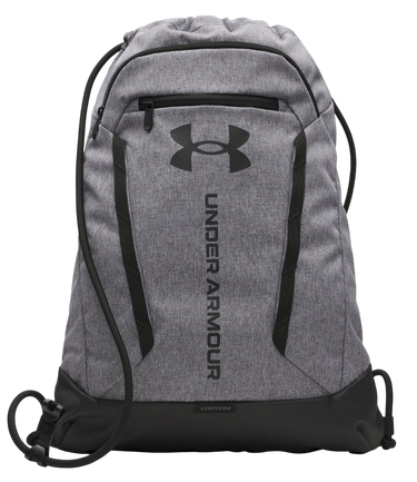 Рюкзак Under Armour Hustle Sackpack with UA Storm Technology and Front Zip Pocket Сірий | 6000519-025, 0