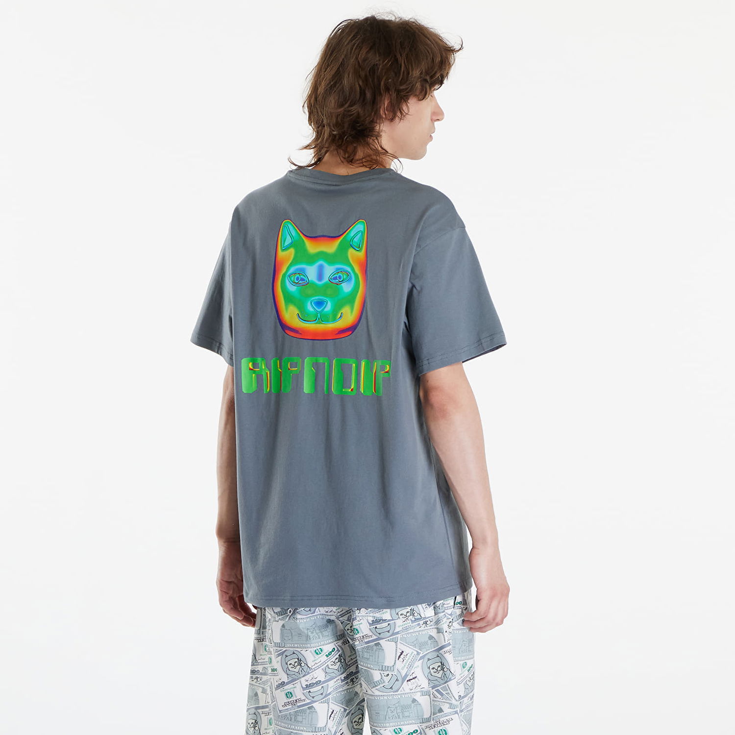 Футболка RIPNDIP Thermal Nermal Tee Charcoal Сірий | RNDSPR24169, 1