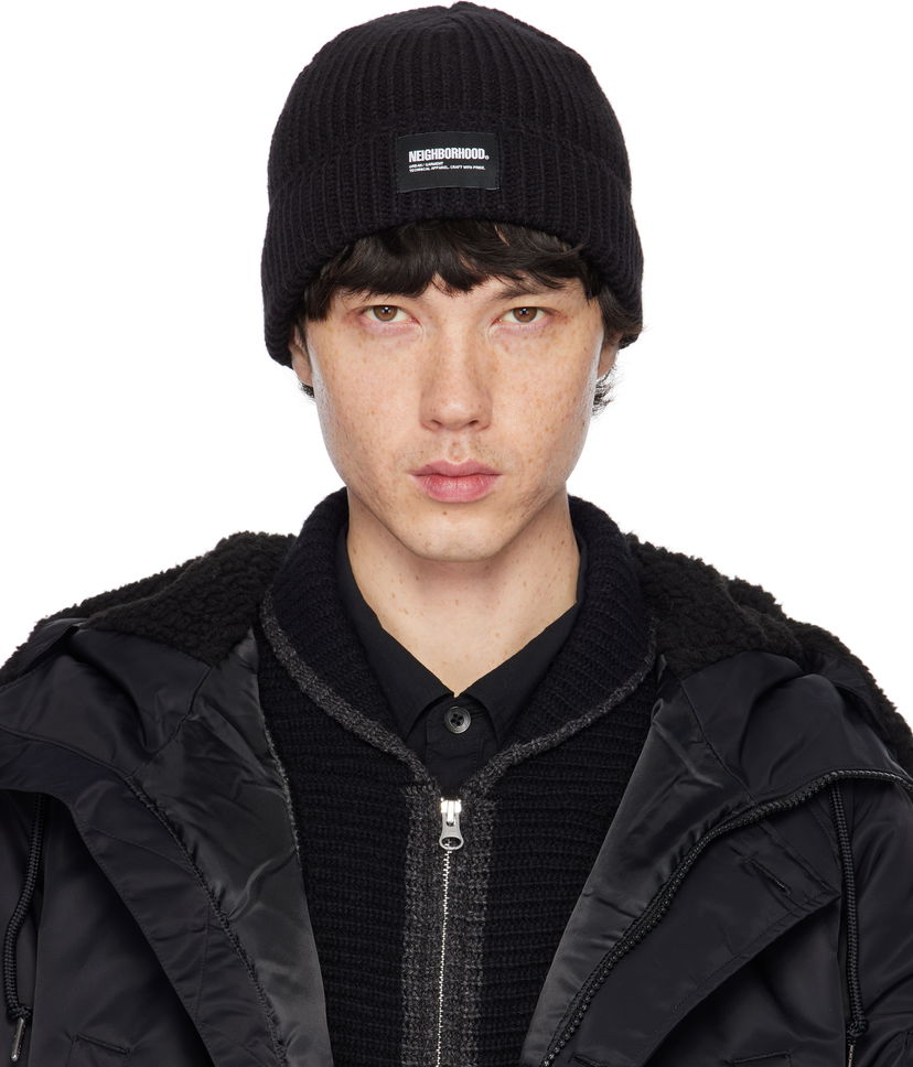 Шапка Neighborhood Knitted Beanie чорний | 242FUNH-HT01