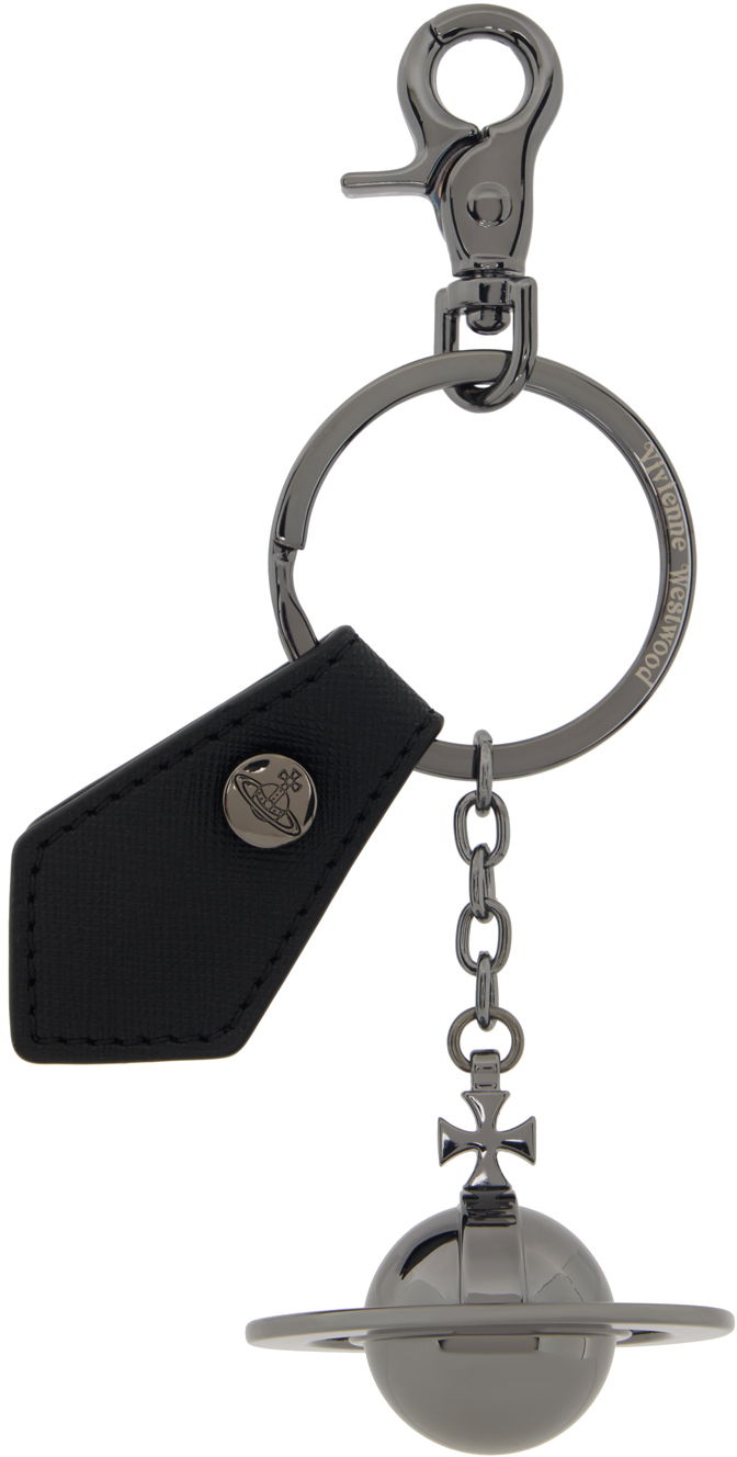 Брелоки Vivienne Westwood Vivienne Westwood Gunmetal 3D Orb Keychain Металік | 8203011NU-OM0014-