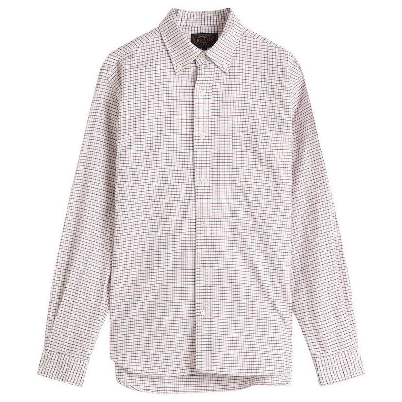 Сорочка BEAMS Beams Plus Tattersall Check Button Down Oxford Shirt, Size Medium Різнокольоровий | 3811-1151-139-35