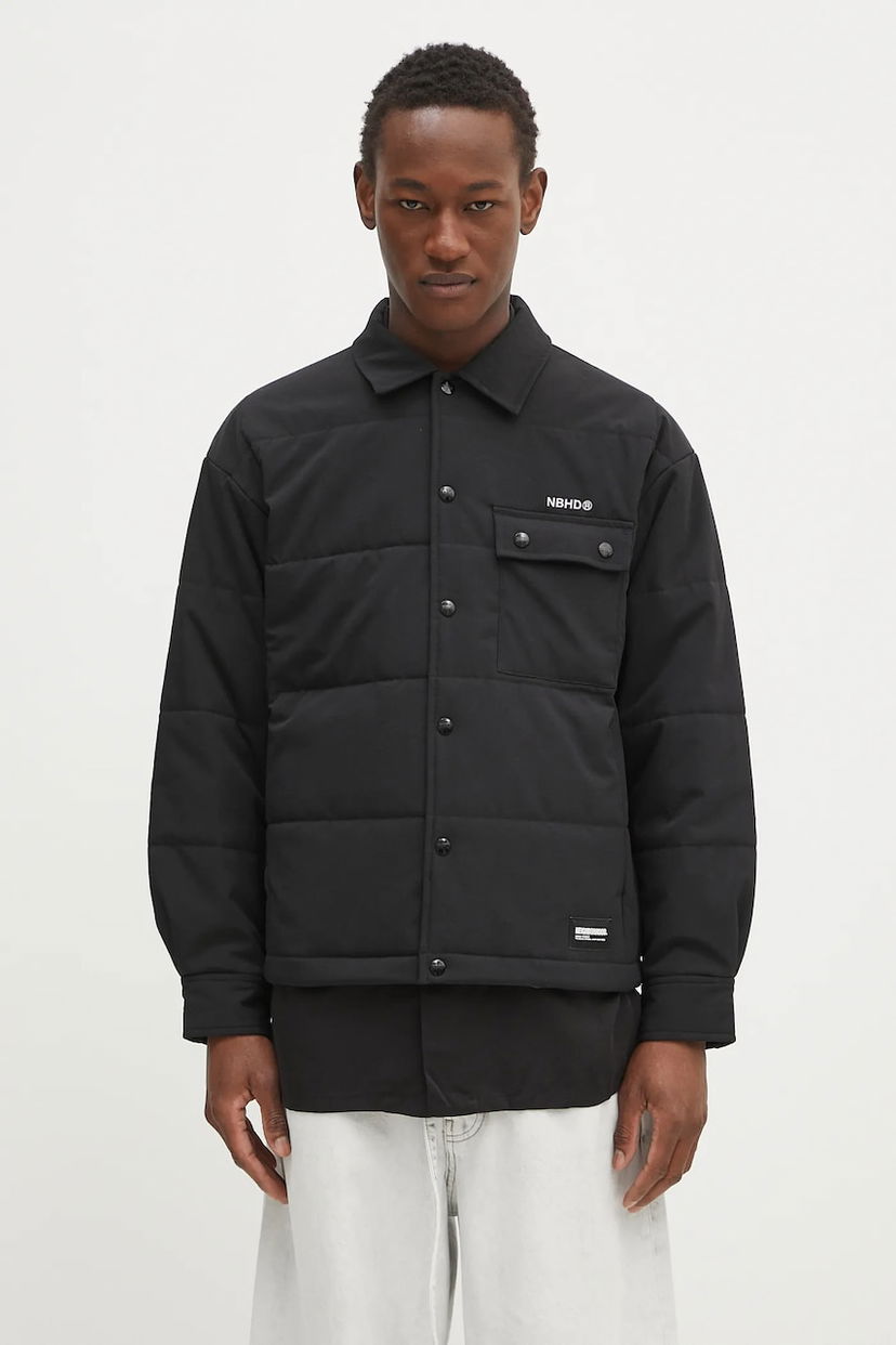 Пуховик Neighborhood NEIGHBORHOOD Padded Shirt Jacket чорний | 242TSNH.SHM08