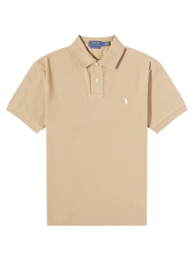 Сорочка поло Polo by Ralph Lauren Custom Fit Luxury Tan бежевий | 710680784332