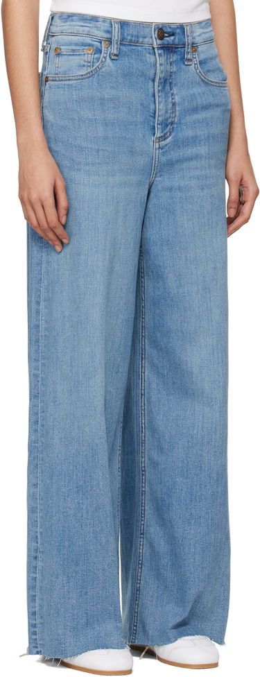 Джинси rag & bone rag & bone 'The Sofie' High-Rise Ultra Wide Ankle Jeans Синій | WDD24F3000FUMO, 1