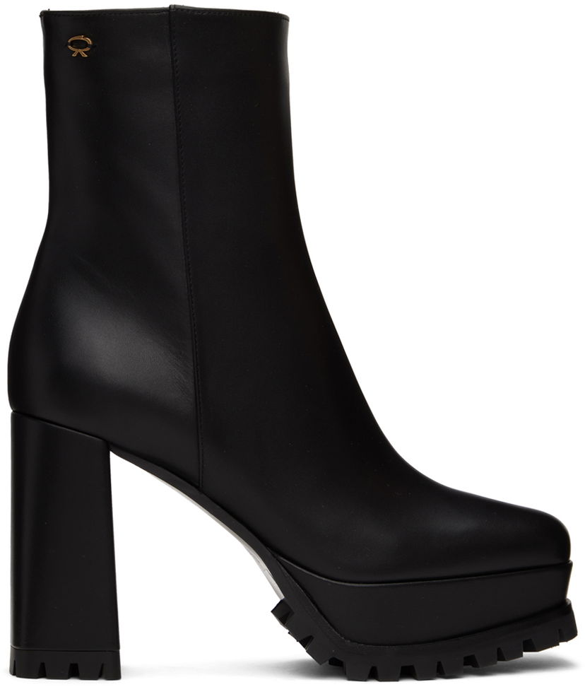 Кросівки та взуття Gianvito Rossi Gianvito Rossi Harlem Platform Ankle Boots чорний | G73178.70GOM.VGINERO