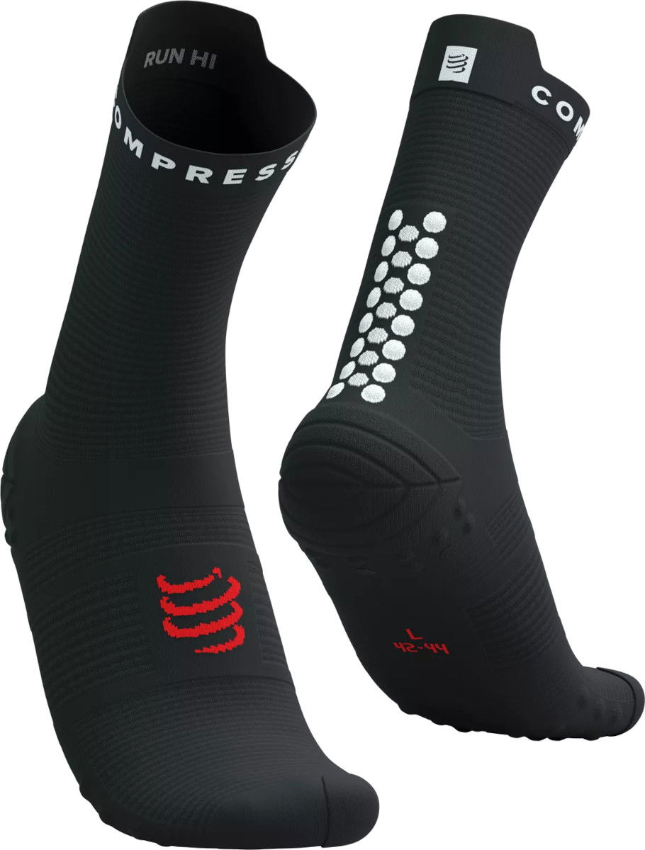 Шкарпетки Compressport Pro Racing Socks v4.0 Run High Socks чорний | xu00046b9027, 0