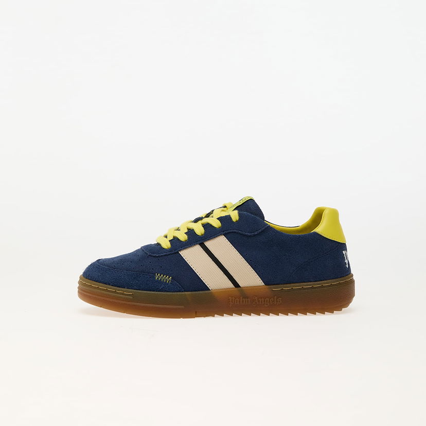 Кросівки та взуття Palm Angels University Track Suede Snk Blue A Yellow темно-синій | PBIA016F24LEA0014918