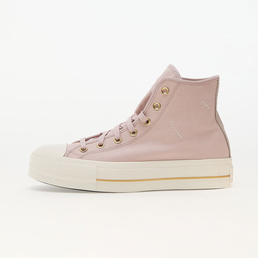Кросівки та взуття Converse Chuck Taylor All Star Lift Platform Tailored Lines Flush Stone/ Egret/ Gold Рожевий | A10431C