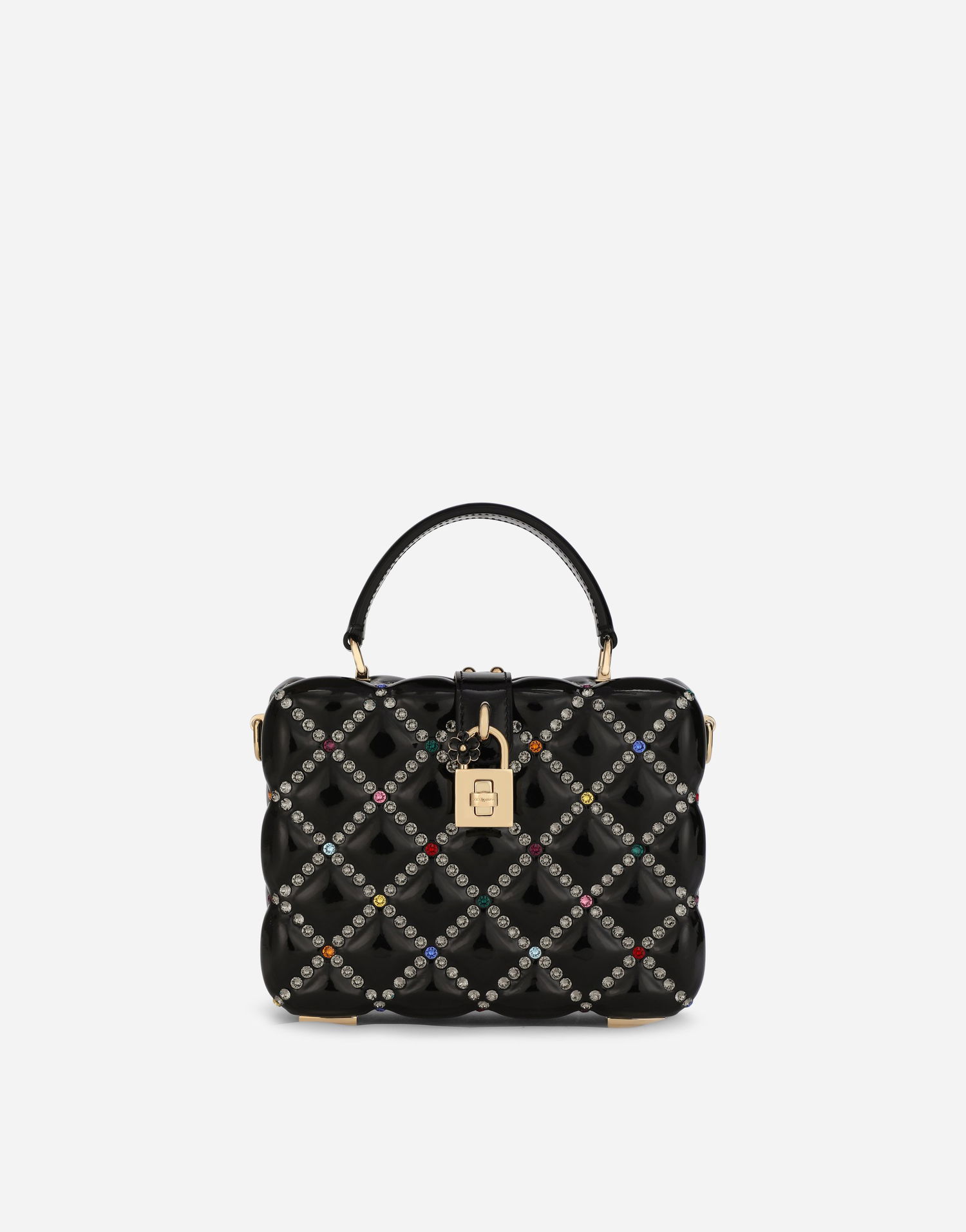 Сумочка Dolce & Gabbana Dolce & Gabbana Dolce Box Bag With Rhinestones чорний | BB5970AY2298S574, 0