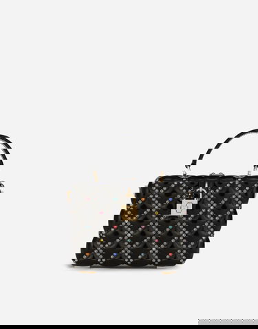 Сумочка Dolce & Gabbana Dolce & Gabbana Dolce Box Bag With Rhinestones чорний | BB5970AY2298S574, 0