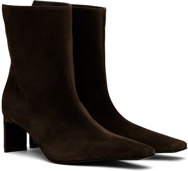 Одяг Khaite KHAITE Ona Suede Ankle Boots Коричневий | F1100-726, 3