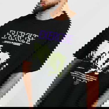 Футболка Pleasures Exercise Tee чорний | P20W032, 2