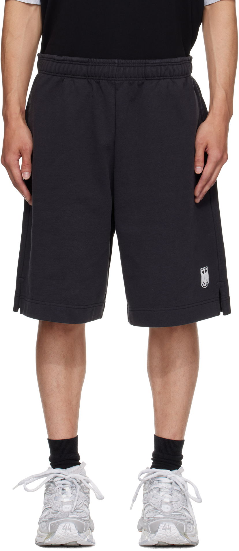 Шорти VETEMENTS Vetements Molton Shorts чорний | UH76SS300B