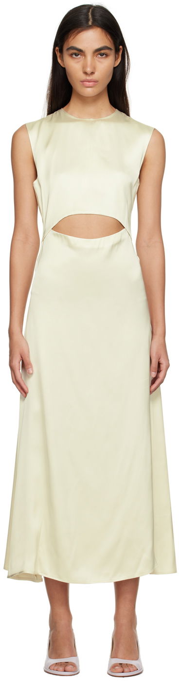 плаття Loulou de Saison Loulou de Saison Copan Cutout Maxi Dress Жовтий | COPAN