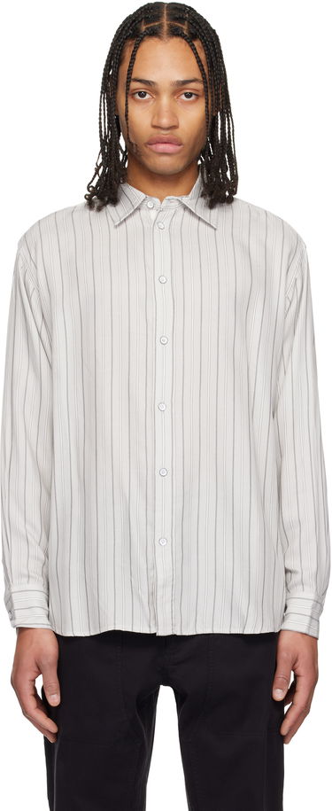 Сорочка rag & bone rag & bone Matthew Striped Shirt білий | MBW24HA006PKML, 0