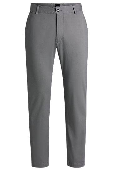 Штани BOSS Regular Fit Stretch Cotton Trousers Сірий | 50540906