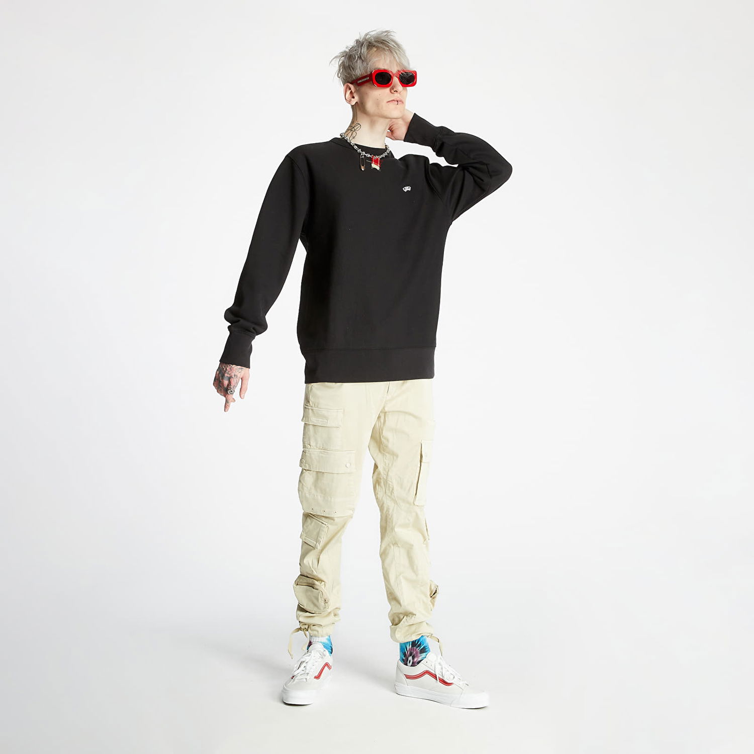 Світшоти Vans Vault OG Crew Fleece чорний | VN0A5FFCBLK1, 1