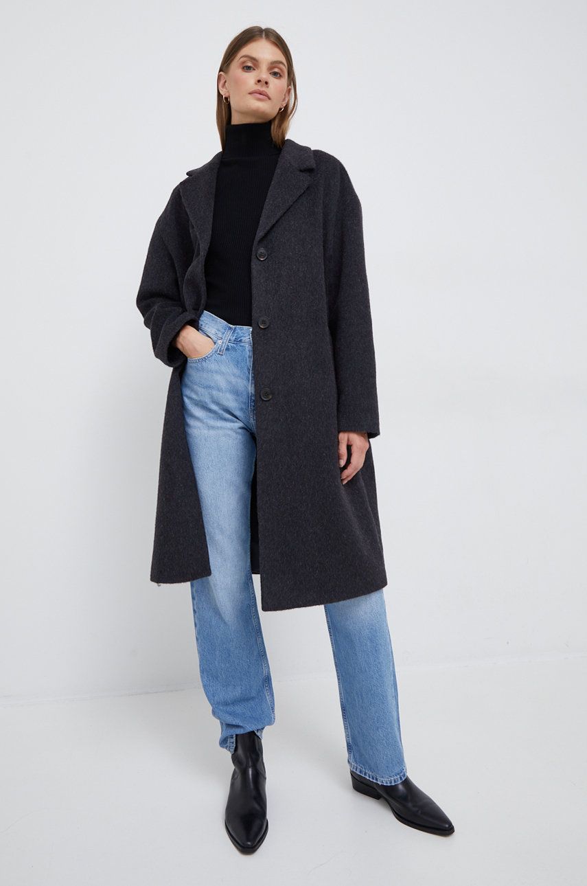 Пальто CALVIN KLEIN Coat чорний | K20K204629.9BYY, 0