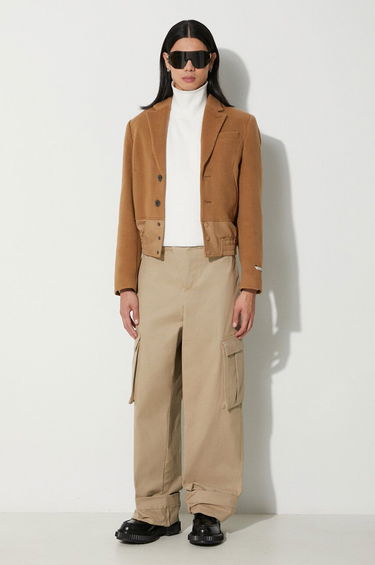 Куртка бомбер ADER ERROR Aviat Cropped Wool Blazer бежевий | BMADFWBZ0102, 1