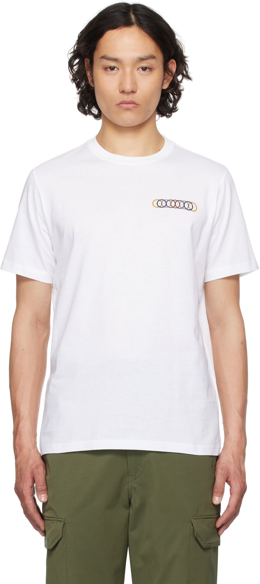 Футболка Paul Smith PS Paul Smith Overlapping Circles T-Shirt білий | M2R-011R-PP5084-01