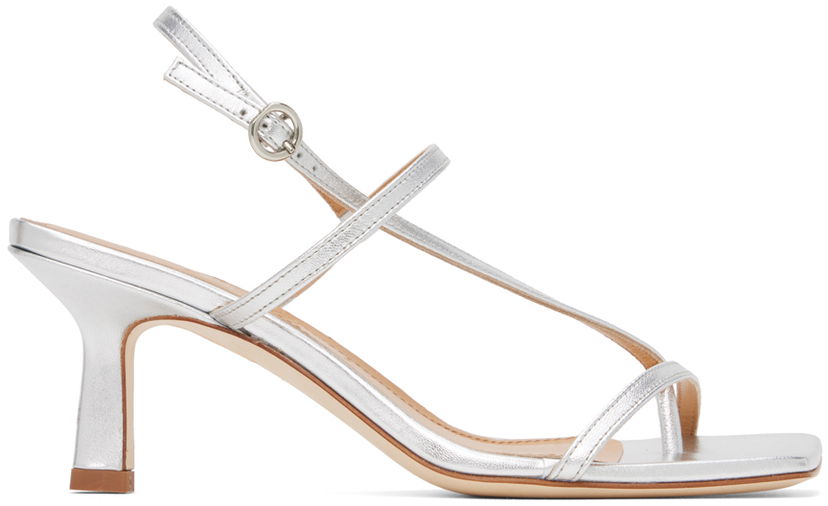 Аксесуари Aeyde Aeyde Elise Heeled Sandals Металік | A11-HS-ASTS65CI-0121-920-007