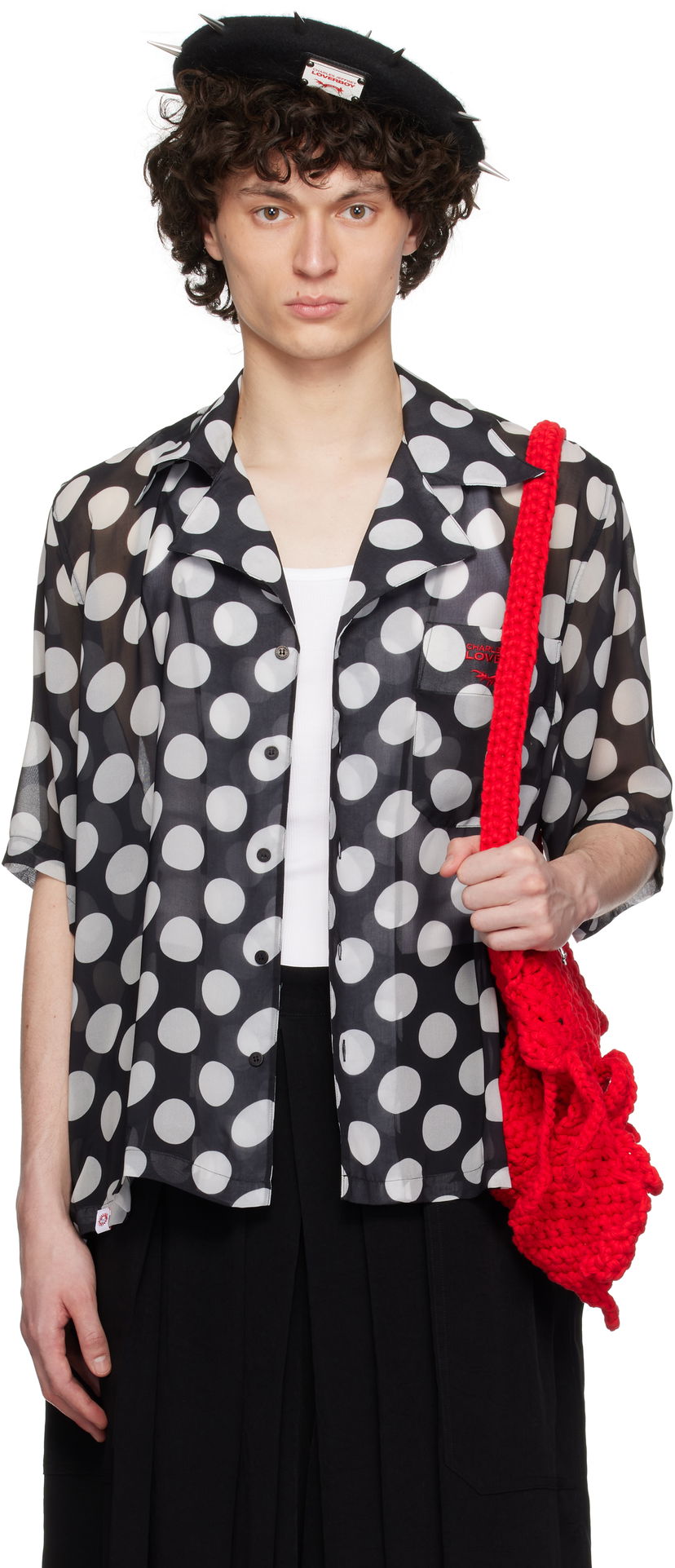 Сорочка Charles Jeffrey Loverboy Charles Jeffrey LOVERBOY Polka Dot Shirt чорний | 54070201