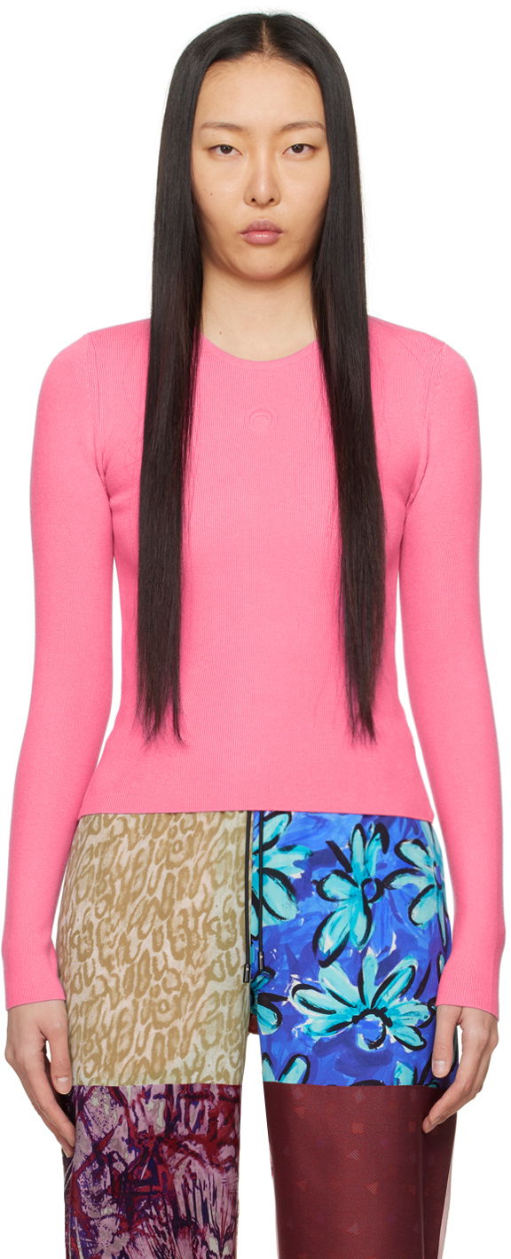 Cветр Marine Serre Core Sweater Рожевий | WTK014