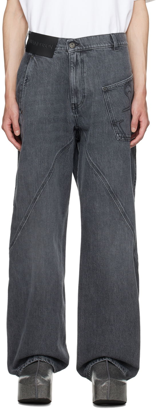 Джинси JW Anderson JW Anderson Twisted Workwear Jeans Сірий | DT0068-PG1195