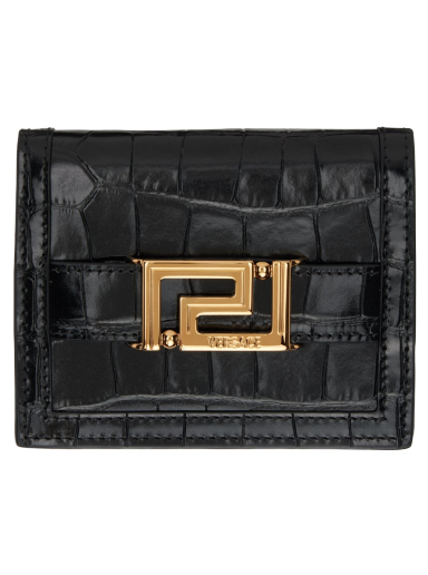 Гаманець Versace Croc Greca Goddess Wallet чорний | 1008832_1A08724