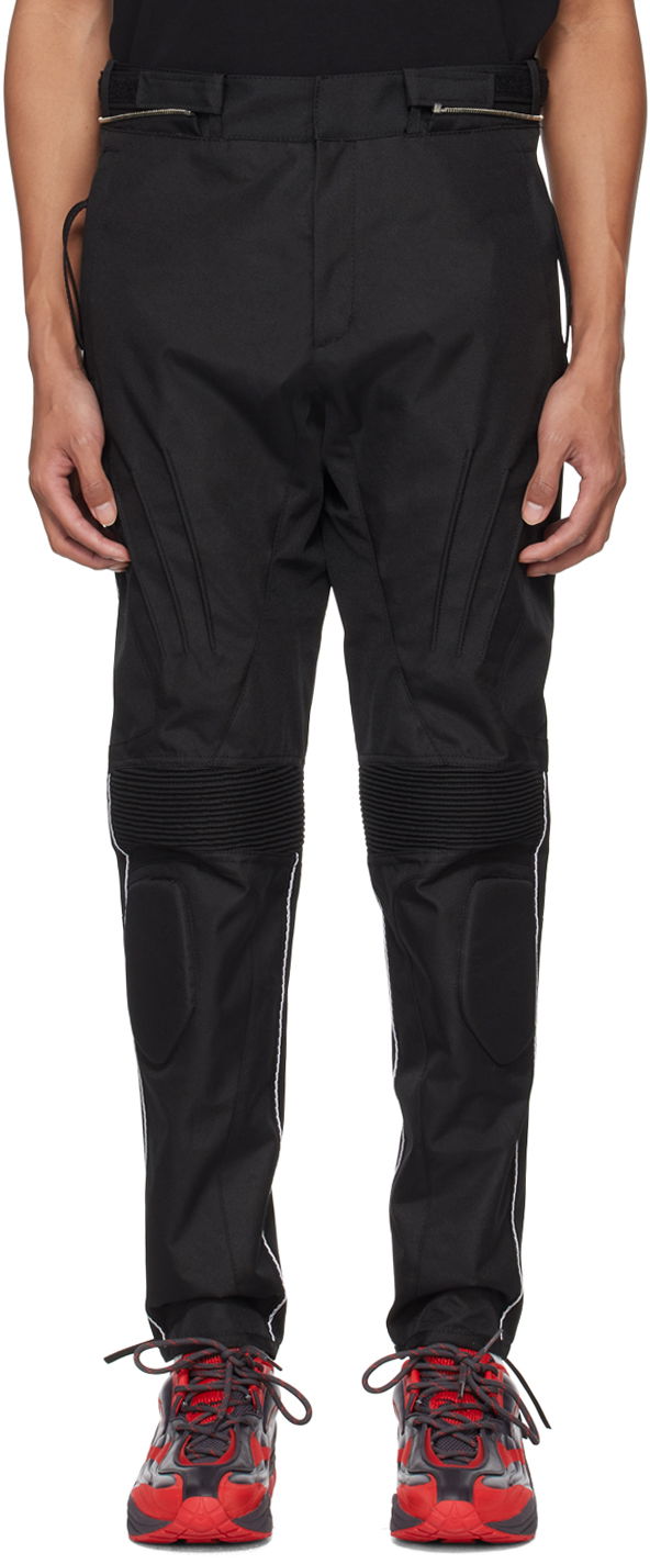 Штани карго Kanghyuk Lock Stitched Trousers чорний | PE24SST01