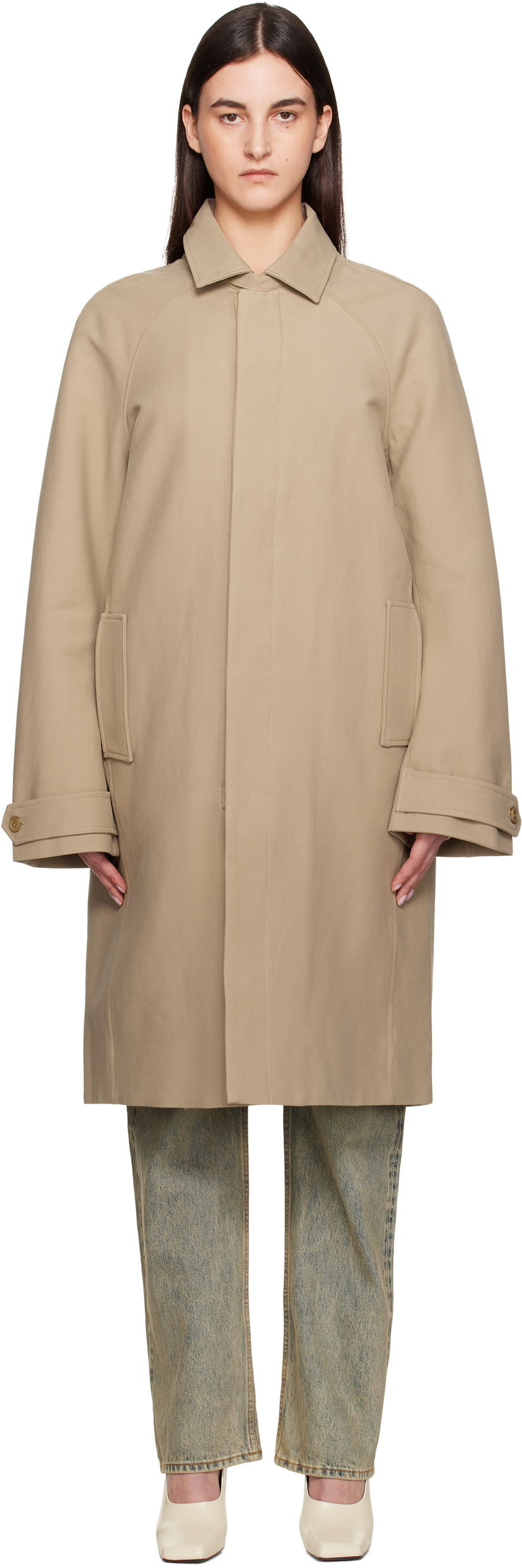 Тренчкот Entire Studios Entire Studios Duster Trench Coat бежевий | ESU-S25-1010-BU