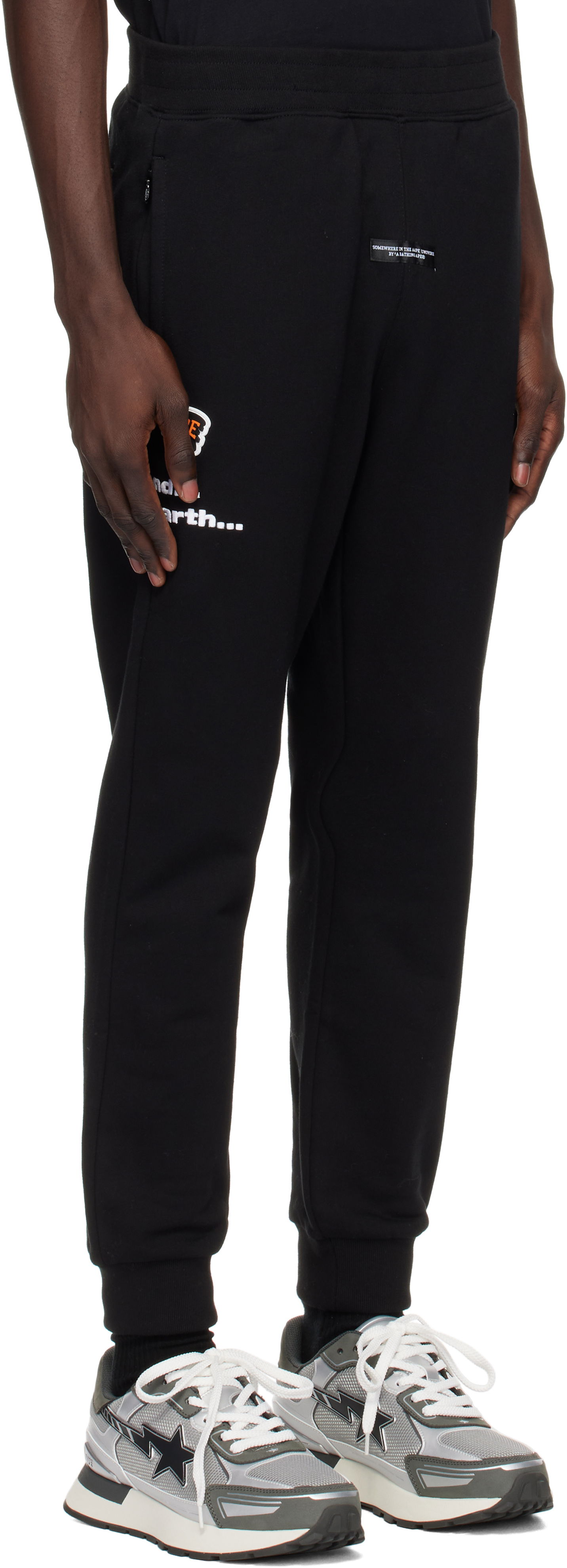 Спортивні штани AAPE by A Bathing Ape AAPE by A Bathing Ape Main Sweatpants чорний | AAPPTMB637XXNBKX, 1