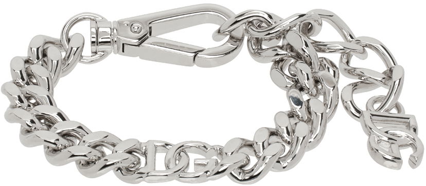Браслет Dolce & Gabbana DG Logo Chain Bracelet Металік | WBQ5M1W1111
