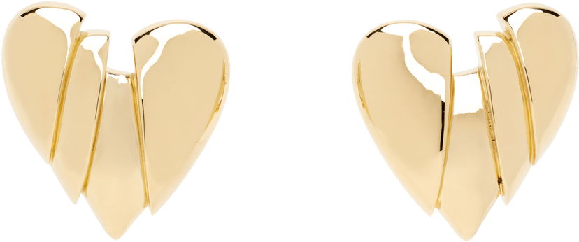 Сережки Amina Muaddi Muaddi Heartbreaker Earrings Металік | HEARTBREAKER EARRING