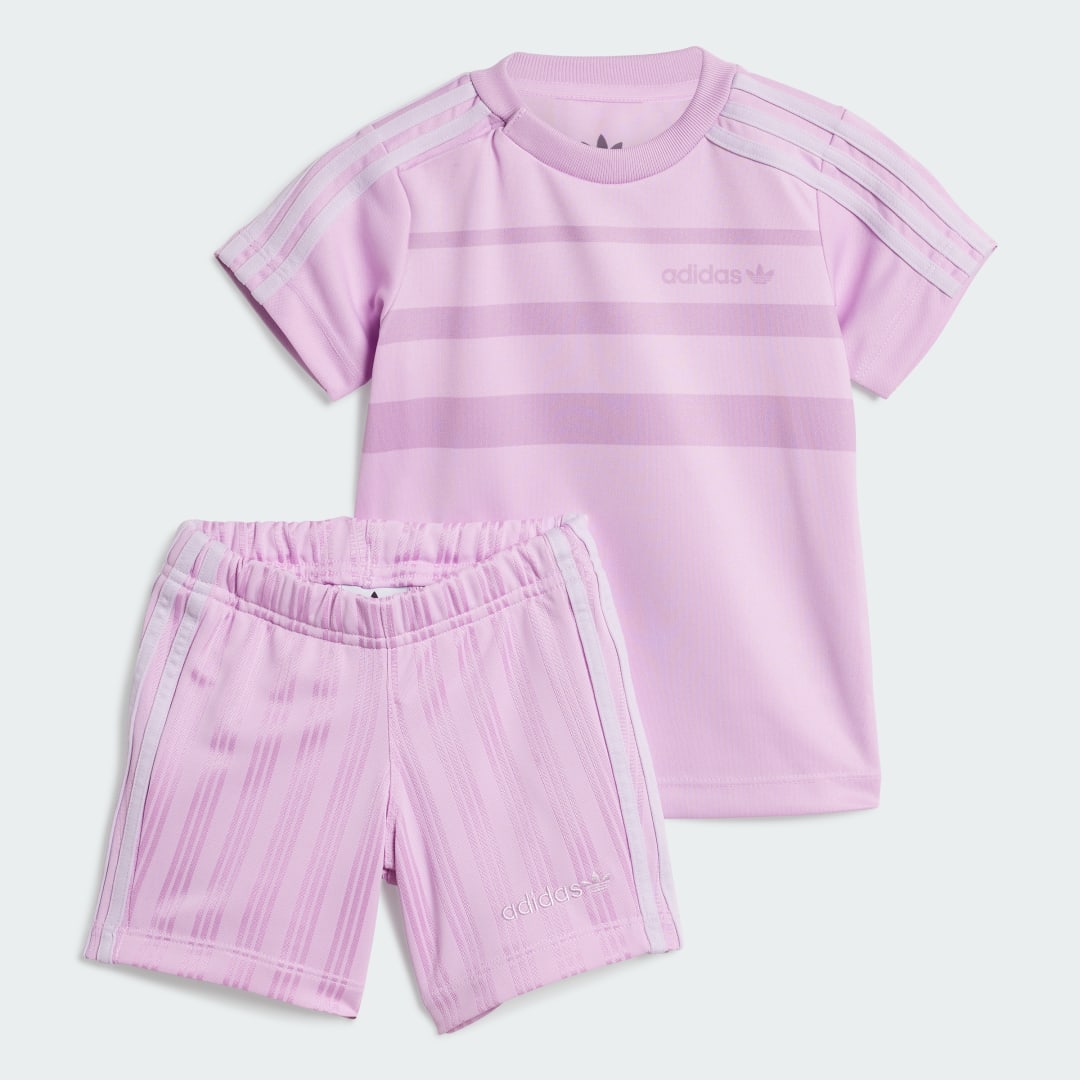 Спортивний костюм adidas Performance Kids' Shorts and Tee Set Фіолетовий | JC6617, 0