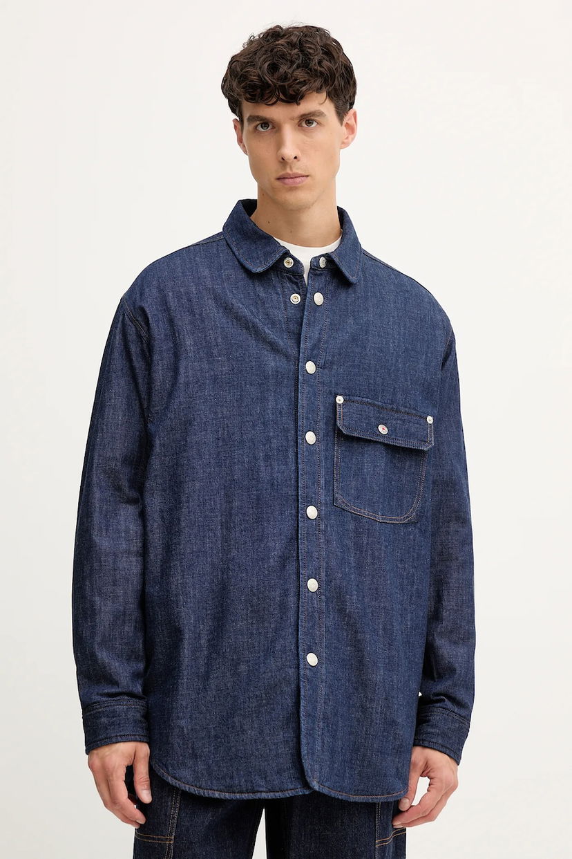 Сорочка KENZO Kenzo Relaxed Fit Denim Shirt Синій | FF65DC5066E1