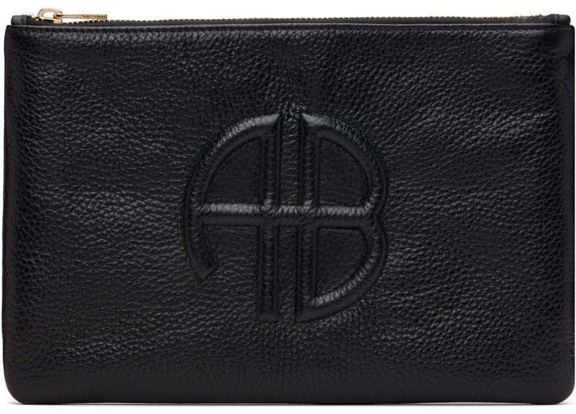 Гаманець Anine Bing Anine Bing Lili Leather Pouch чорний | A-13-10474-BLK29