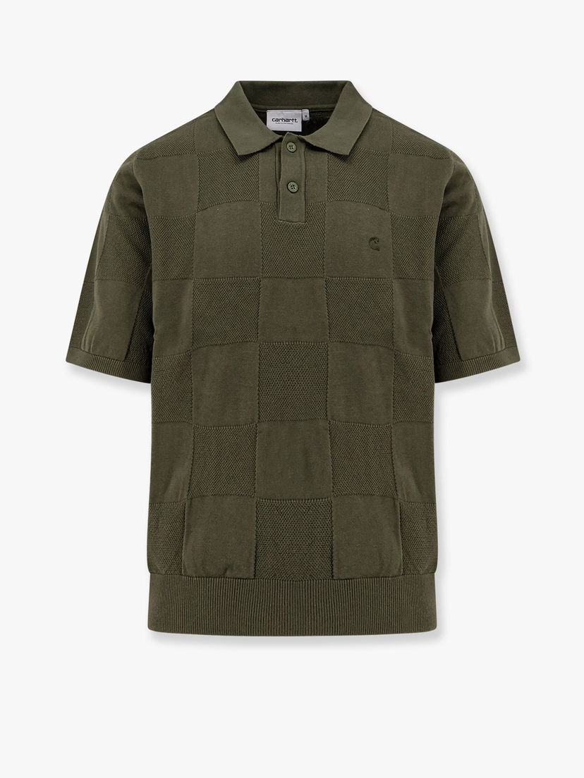 Сорочка поло Carhartt WIP Carhartt WIP Checker Knitted Polo Shirt Зелений | I034535667XX