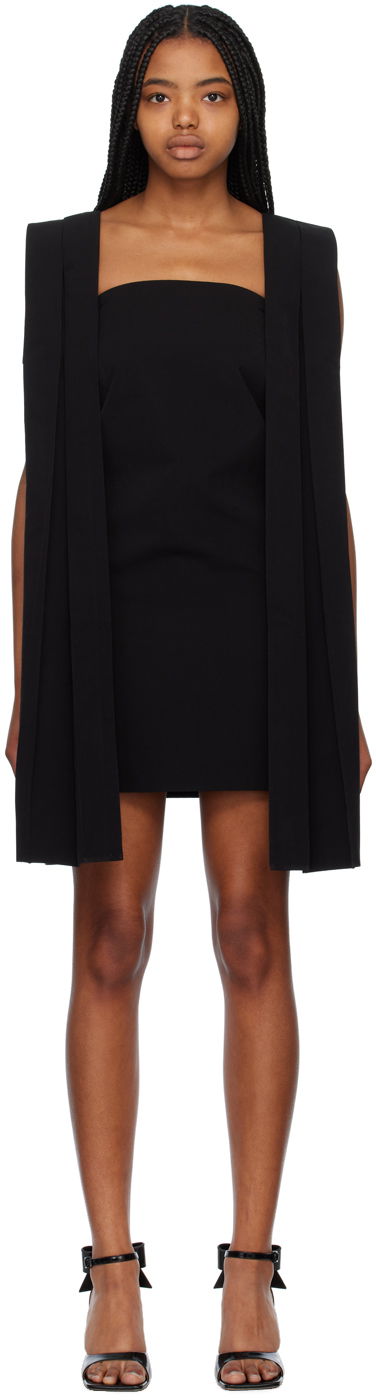 плаття We11done Pleated Minidress чорний | WD-OP1-23-011-W-BK