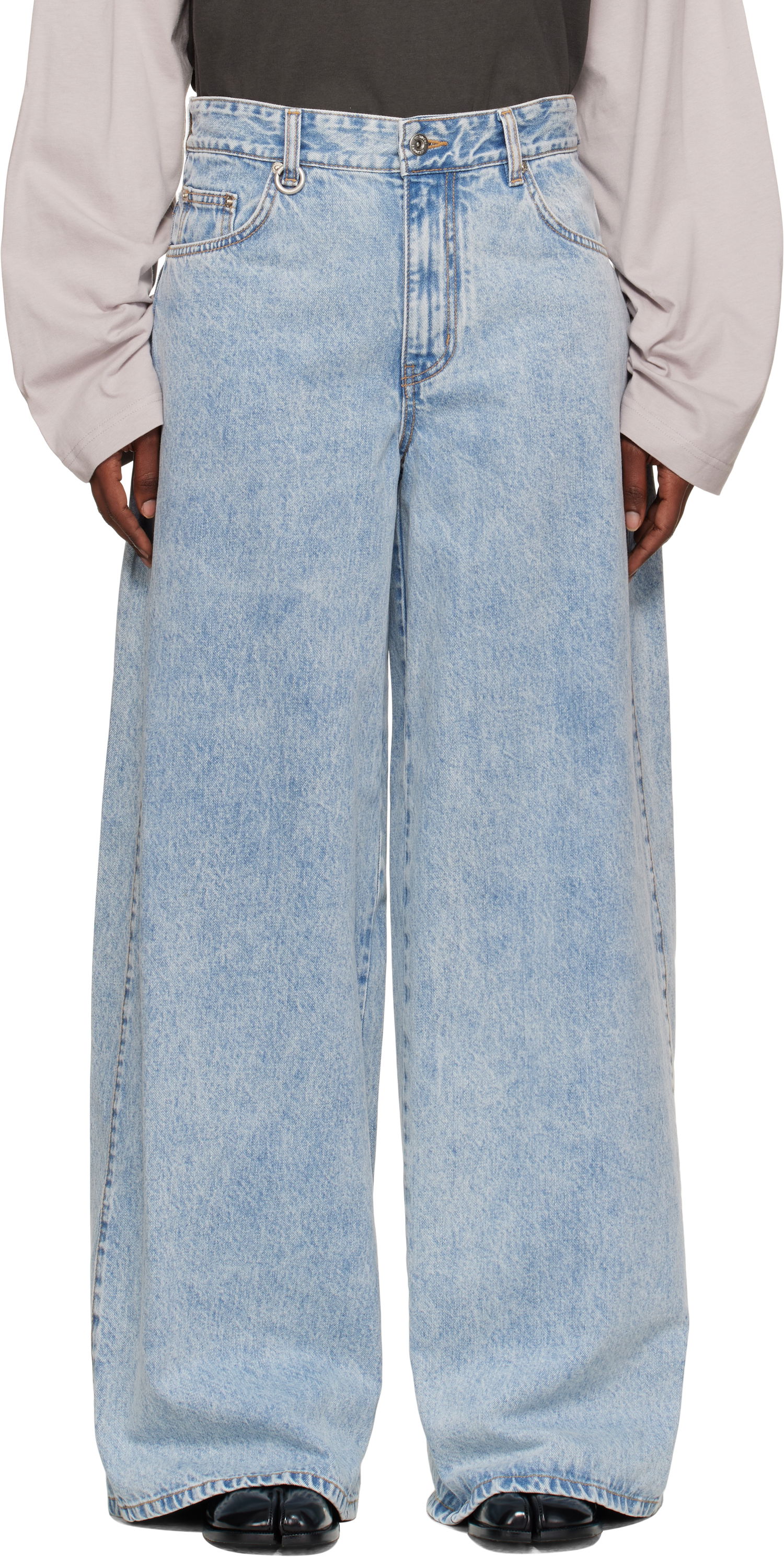 Джинси We11done We11done Oversized Low-Rise Jeans Синій | WD-DP2-25-337-W-SK, 0