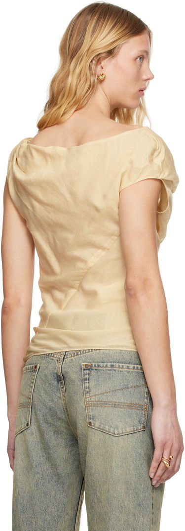 Безрукавка Entire Studios Entire Studios Twist Draped Top бежевий | ESW-S25-8006-WH, 2