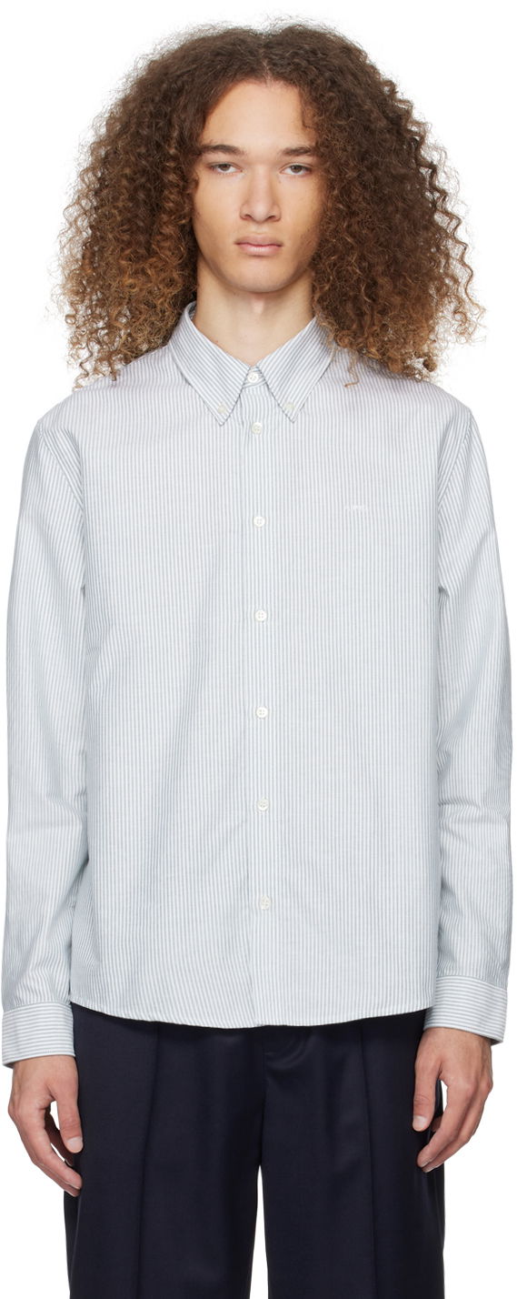 Сорочка A.P.C. Greg Shirt Бірюзовий | COGUH-H12499