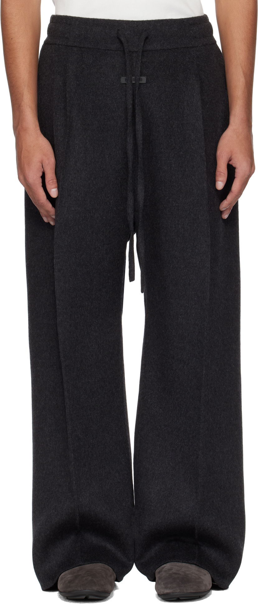 Спортивні штани Fear of God Fear of God Drawstring Wide Leg Trousers Сірий | FGE240-4071DWC