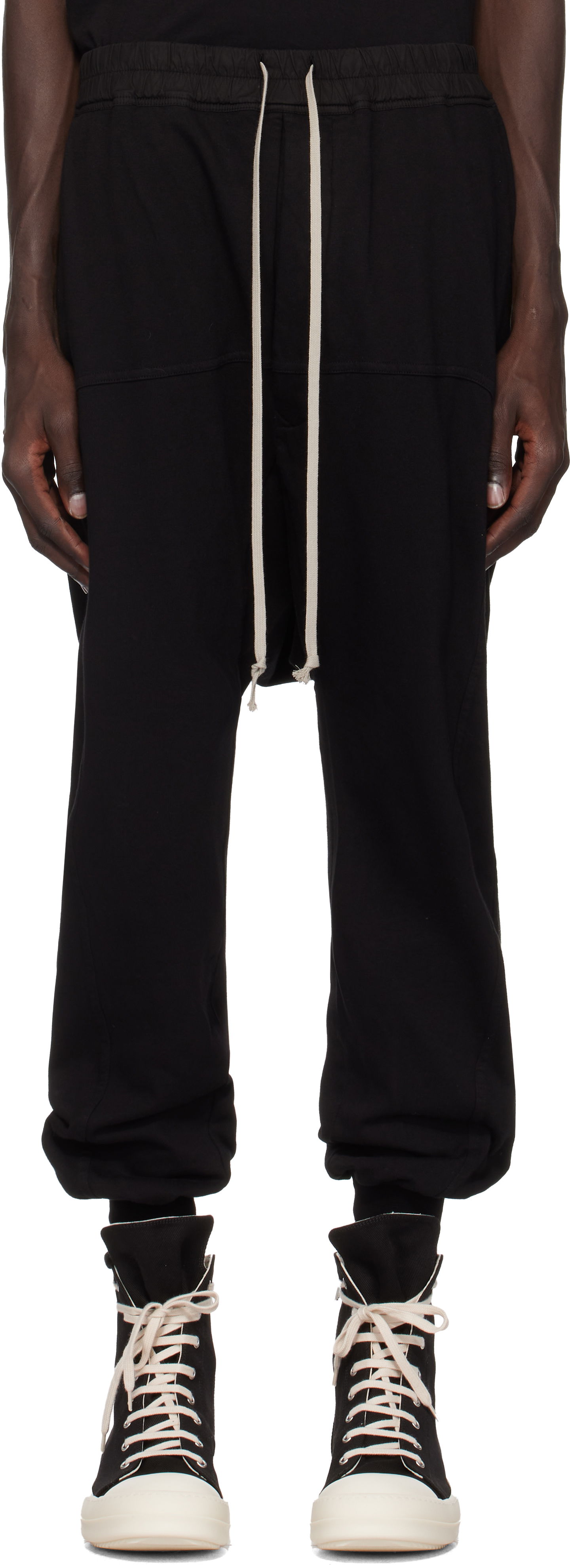 Спортивні штани Rick Owens Prisoner Drawstring Sweatpants чорний | DU02D2395 RIG, 0