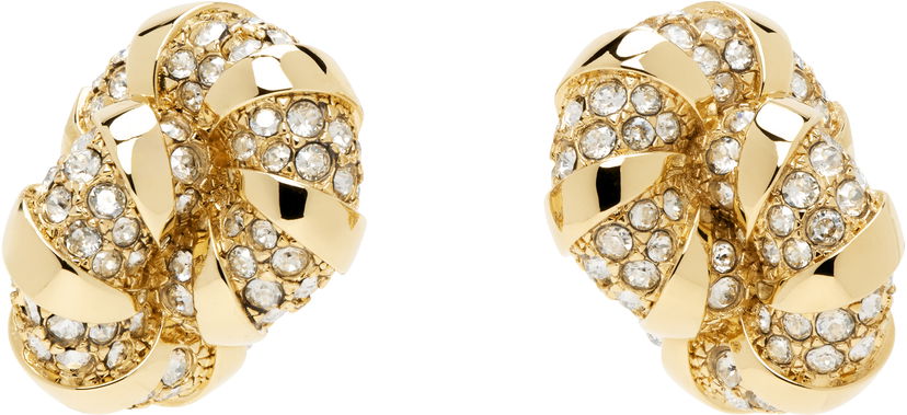 Сережки LANVIN Lanvin Melodie Knot Crystal Earrings Металік | AW-CJYA1M-NAST-P23