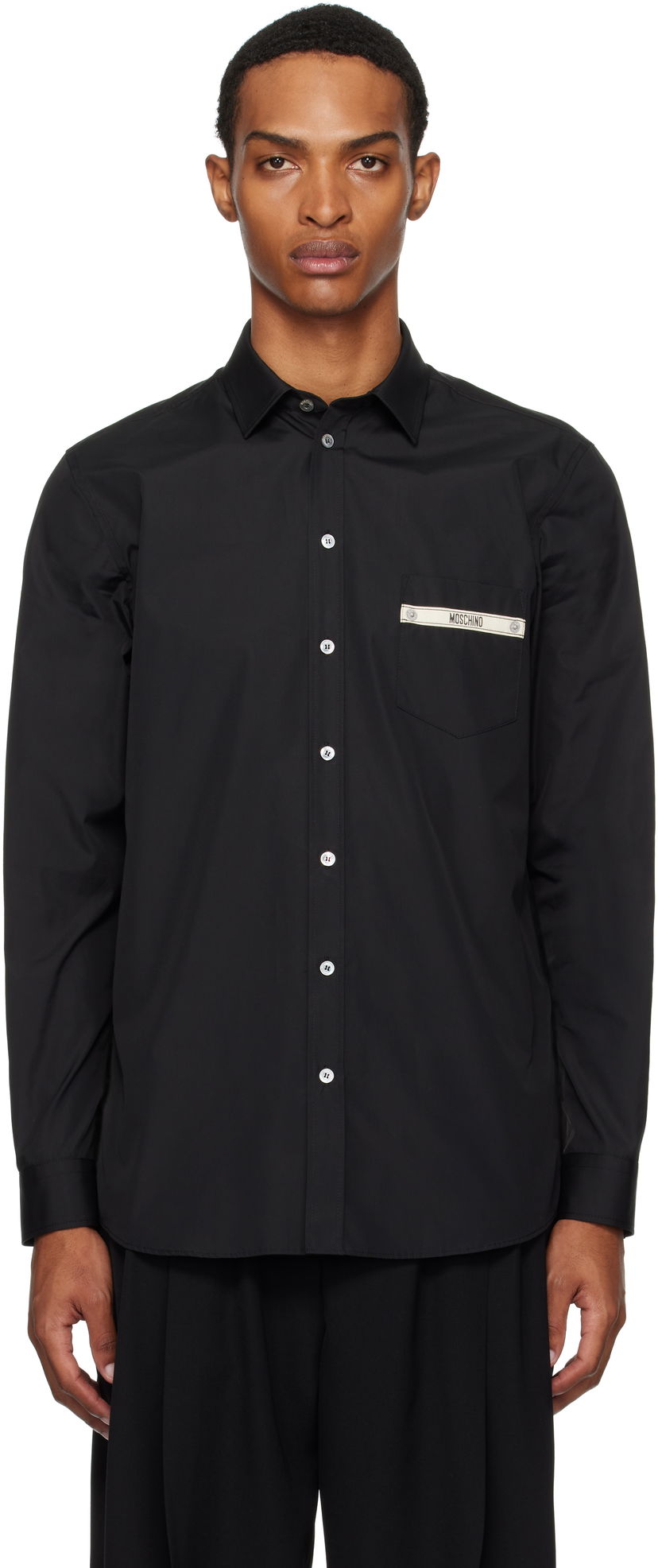 Сорочка Moschino Moschino Tape Pocket Shirt чорний | 252ZZ023652350555