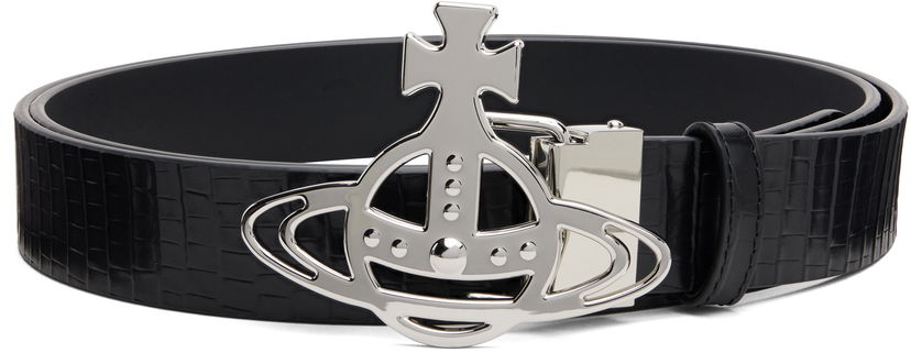 Ремені Vivienne Westwood Vivienne Westwood Line Orb Buckle Belt чорний | 82010071U-L00C0-