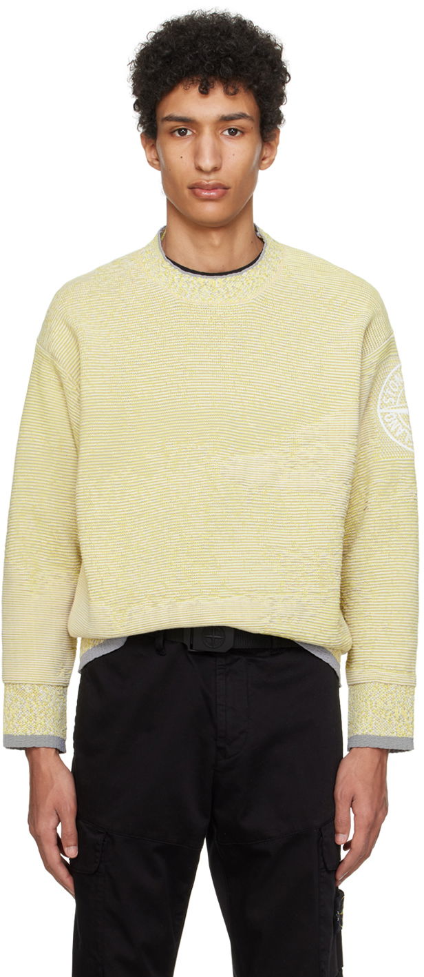 Cветр Stone Island Mock Neck Sweater Жовтий | 8015512D5