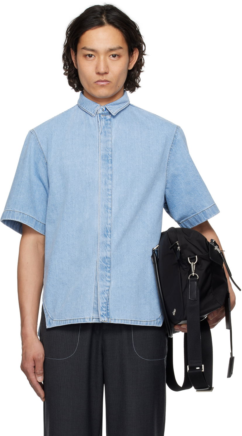 Сорочка ADER ERROR ADER error Half Sleeve Shirt Синій | BO01SSSH0202LB